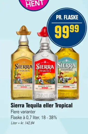 Otto Duborg Sierra tequila eller tropical tilbud