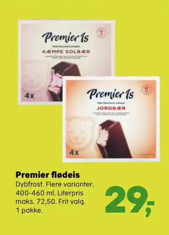Kvickly Premier flødeis tilbud