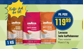 Otto Duborg Lavazza hele kaffebønner tilbud