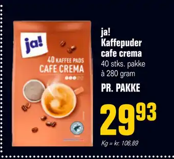 Otto Duborg Ja! kaffepuder cafe crema tilbud