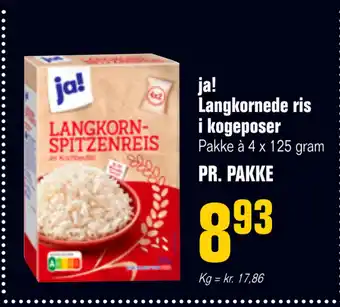 Otto Duborg Ja! langkornede ris i kogeposer tilbud