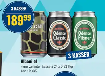 Otto Duborg Albani øl tilbud