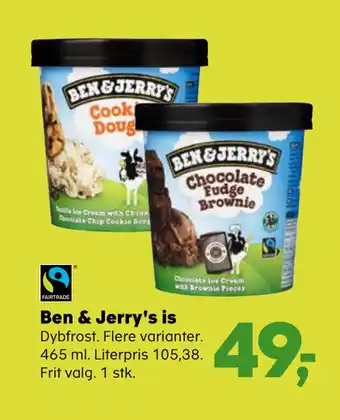 Kvickly Ben & jerry's is tilbud