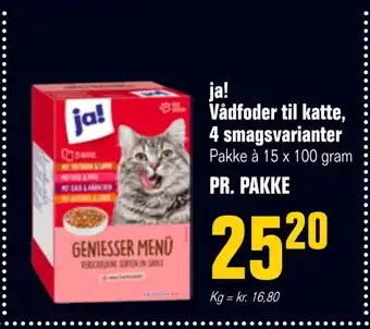 Otto Duborg Ja! vådfoder til katte, 4 smagsvarianter tilbud