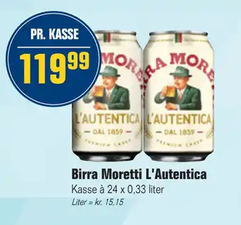 Otto Duborg Birra moretti l'autentica tilbud