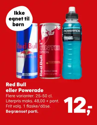 Kvickly Red bull eller powerade tilbud