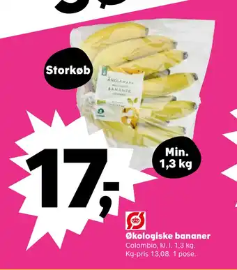 Kvickly Økologiske bananer tilbud