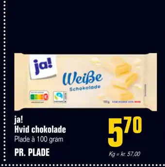 Otto Duborg Ja! hvid chokolade tilbud