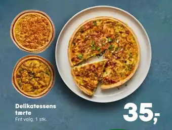 Kvickly Delikatessens tærte tilbud