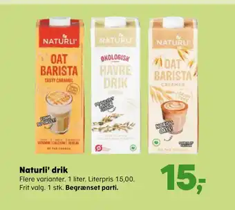 Kvickly Naturli' drik tilbud