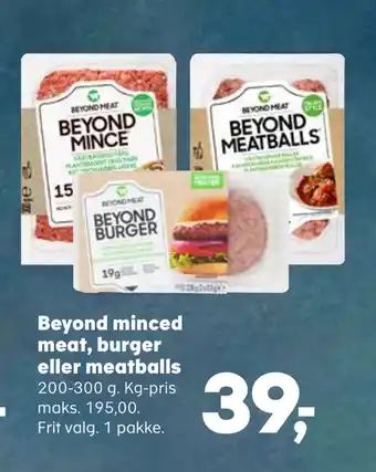 Kvickly Beyond minced meat, burger eller meatballs tilbud