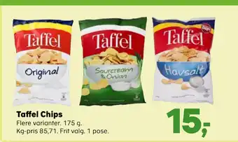 Kvickly Taffel chips tilbud