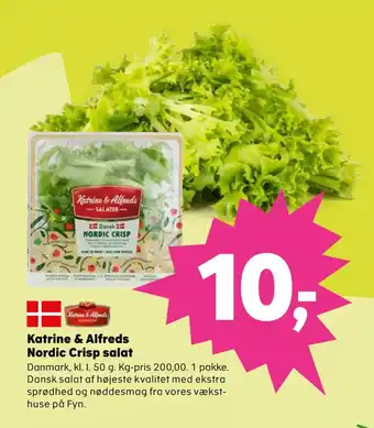 Kvickly Katrine & alfreds nordic crisp salat tilbud