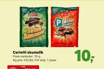 Kvickly Carletti skumslik tilbud