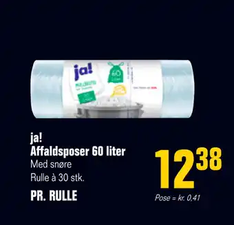 Otto Duborg Ja! affaldsposer 60 liter tilbud
