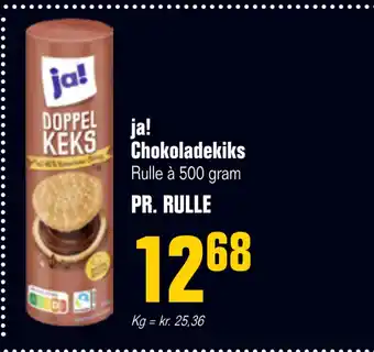 Otto Duborg Ja! chokoladekiks tilbud