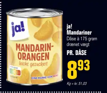 Otto Duborg Ja! mandariner tilbud