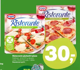 SuperBrugsen Ristorante glutenfri pizza tilbud
