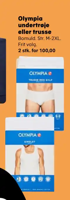Kvickly Olympia undertrøje eller trusse tilbud