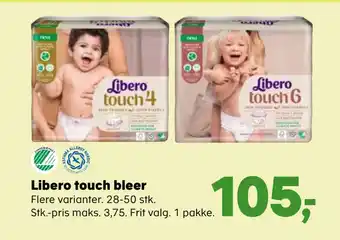 Kvickly Libero touch bleer tilbud