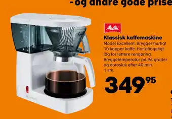 Kvickly Klassisk kaffemaskine tilbud