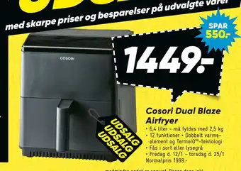 Bilka Cosori dual blaze airfryer tilbud