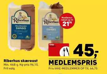 SuperBrugsen Riberhus skæreost tilbud