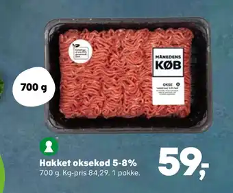 Hakket okse kød 5-8%