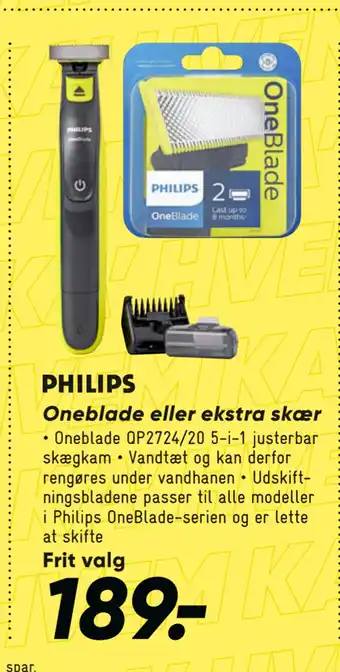 Bilka Oneblade eller ekstra skær tilbud