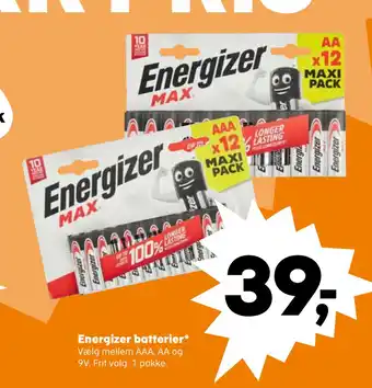 SuperBrugsen Energizer batterier tilbud