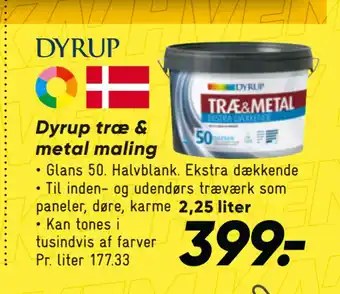 Bilka Dyrup træ & metal maling tilbud