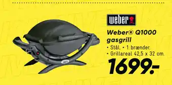 Bilka Weber q1000 gasgrill tilbud