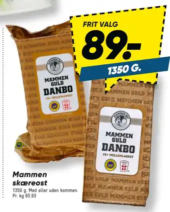 Bilka Mammen skæreost tilbud