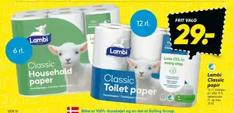 Bilka Lambi classic papir tilbud