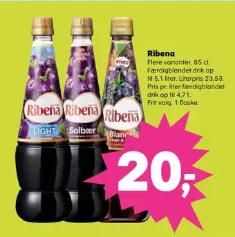 SuperBrugsen Ribena tilbud