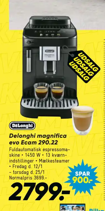 Bilka Delonghi magnifica evo ecam 290.22 tilbud
