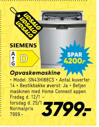 Bilka Opvaskemaskine tilbud