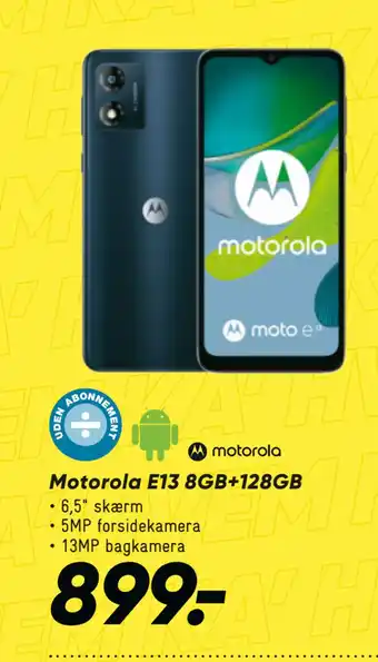 Bilka Motorola e13 8gb+128gb tilbud