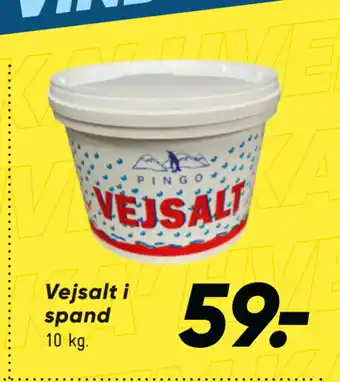 Vejsalt i spand
