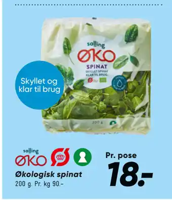 Bilka Økologisk spinat tilbud