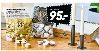 Bilka Windsor fyrfadslys eller kronelys tilbud