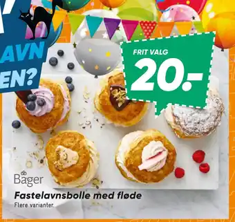 Bilka Fastelavnsbolle med fløde tilbud