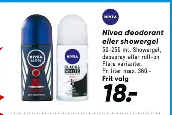 Bilka Nivea deodorant eller showergel tilbud