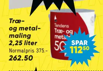 Træ- og metalmaling 2,25 liter
