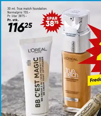 Bilka 30 ml true match foundation tilbud
