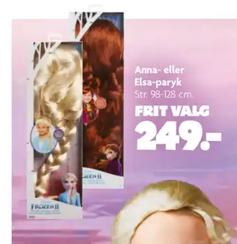 Fætter BR Anna- eller elsa-paryk tilbud