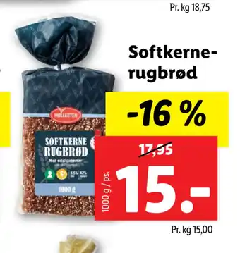 Lidl Softkerne rugbrød tilbud