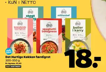 Netto Det hurtige køkken færdigret tilbud