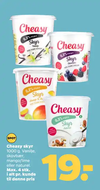 Netto Cheasy skyr tilbud