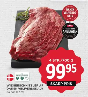 MENY Wienerschnitzler af dansk velfærdskalv tilbud